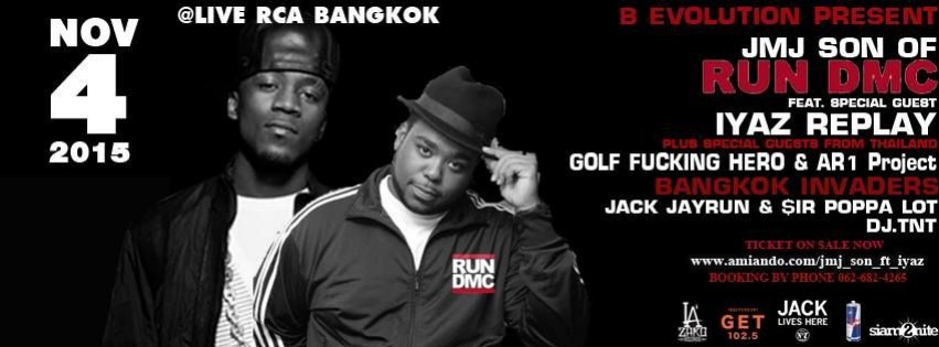 JMJ son of RUN DMC Feat. IYAZ live in Bangkok | Siam2nite